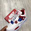 Nike кроссовки Air Jordan 4 Red Blue White (фото #1)