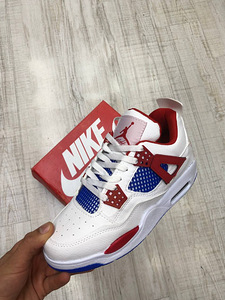Nike tossud Air Jordan 4 Punane Sinine Valge (1 foto / 4)