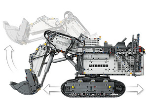 Lego Technic 42100 Liebherr R 9800 Excavator RC Lego Tehnik (9 foto / 10)