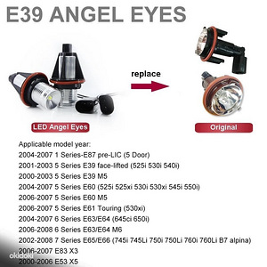 BMW led marker angel eyes x5(e53),e39,e60,e61,e65,e87 (5 foto / 9)