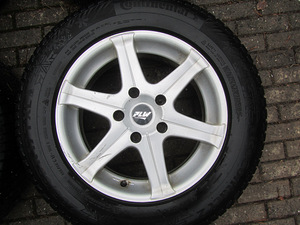 Литые диски Proline R17 5x130, зимние шины 100% шипов (3 фото из 10)