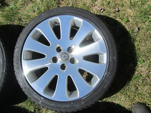 Оригинальные диски Opel R19 5x120, шины 245/40 19 6 мм DOT21 (4 фото из 9)