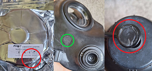 AVON FM12 gaasimask + kasutatud filter + joogipudel + pakend (3 foto / 3)