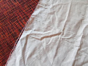 Tavaline valge sits / Plain white chintz (2 foto / 3)