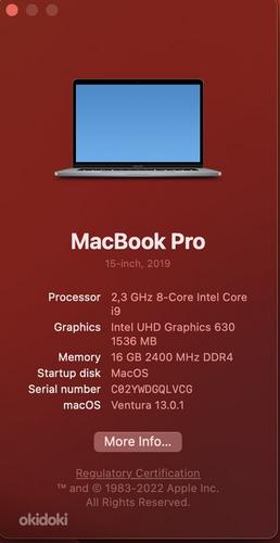 Macbook Pro (15-inch, 2019), I9, 16GB, 512SSD, Radeon Pro (foto #5)