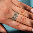 Tiffany&Co. Atlas open ring in 18k white gold diamonds (фото #1)