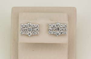 Diamonds 1CT earrings VVS-VS (2 foto / 3)