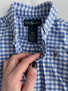 Новая оригинальная детская рубашка-треугольник Ralph Lauren, (2 фото из 3)