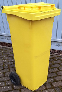 Prügikonteiner 140L kollane (PAKEND) (3 foto / 4)