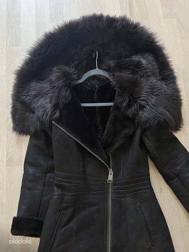 Sheepskin coat XS dark brown (foto #2)