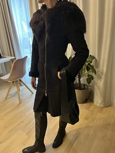 Sheepskin coat XS dark brown