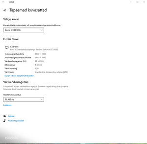 34" ultrawide curved arvuti monitor Samsung 4k 100hz (2 foto / 2)