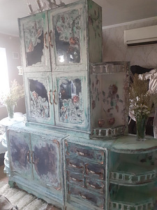 Puffet kummut kapp boho vintage stiiliga (3 foto / 9)