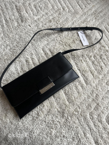 Кожаная черная сумочка Calvin Klein новая! (фото #3)