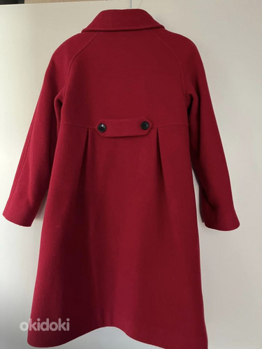 Шерстяное пальто для девочек весна/осень размер 134 (фото #2)