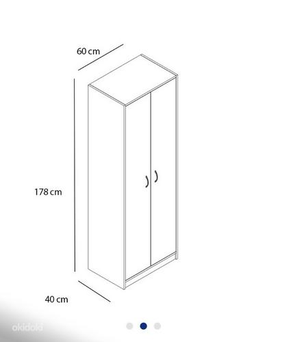 Белый милый миниатюрный шкаф высота: 178, ширина: 60, глубина (фото #3)