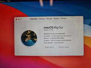 MacBook air 13" 128GB ssd A1466 (7 foto / 10)
