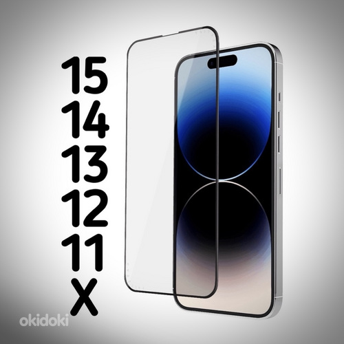 iPhone 14 13 12 11 x xs xr pro max mini klaasist ümbris (foto #1)