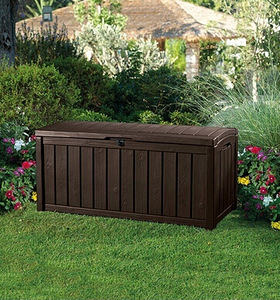 Keter коробка для вещей Glenwood Box, 390 л, коричневая (1 foto / 3)