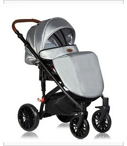 MaEma Jess 2-in-1 halli värvi öko-nahast jalutuskäru (4 foto / 8)