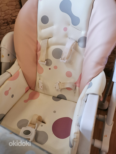 Детский стульчик для кормления KinderKraft Yummy, розовый (фото #1)