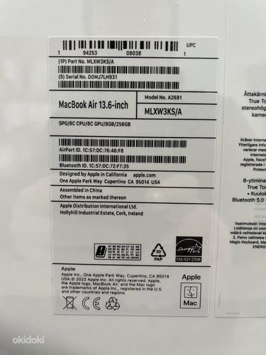 Uus Apple MacBook Air 13 (2022), M2 8C/8C, 8GB, 256GB, SWE, (foto #3)