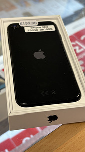 iPhone SE 2020 256Gb Black heas seisssukorras, aku 100% (1 foto / 1)