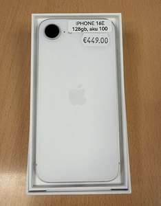 Apple iPhone 16E 128GB White uueväärne (1 foto / 1)