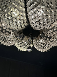 Lamp-kristallist lühter (6 foto / 7)