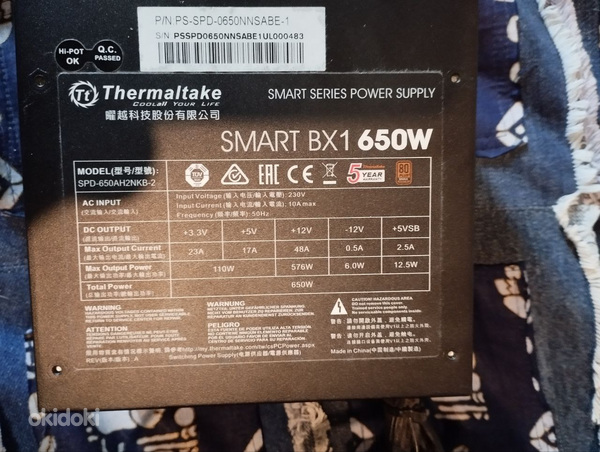 Thermaltake Smart BX1 650W Bronze (foto #2)