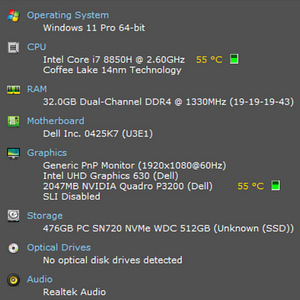 Dell Precision 7530 | i7-8850H Quadro P3200 (4 foto / 4)