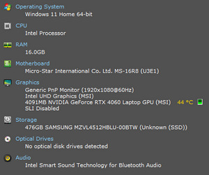 MSI Thin GF63 | i7-12650H RTX 4060 8GB (5 foto / 5)