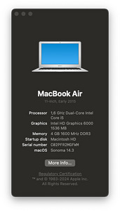 MacBook Air 2015 11" (4 фото из 5)