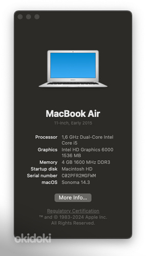 MacBook Air 2015 11" (фото #4)