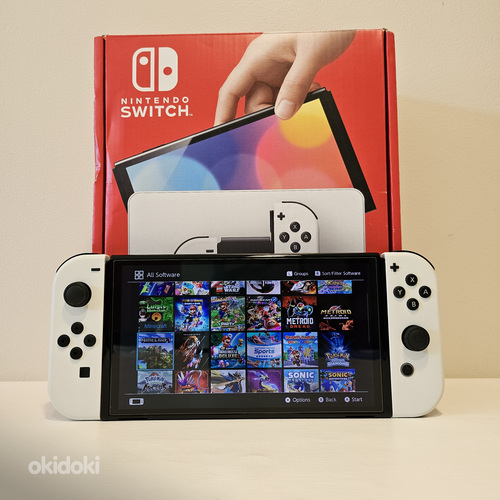 Nintendo Switch OLED CFW + 35 игр + 512 ГБ SD (фото #1)