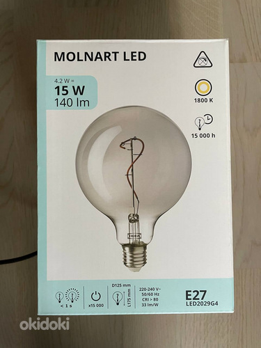 Ikea MOLNART новая лампочка