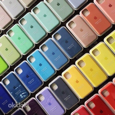 Силиконовые чехлы на все модели Apple iPhone разные цвета (фото #2)