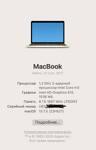 MacBook 12 8GB 256GB Gold ENG/RUS (2 foto / 2)