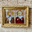 Икона - оберег вышитая бисером « св.м.Куприян и Иустинья» (фото #1)