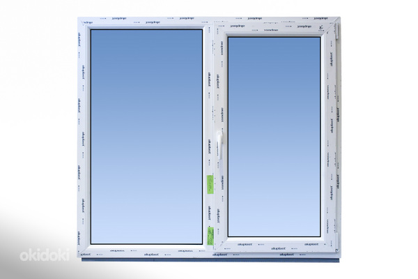 2-osaline PVC aken, 1 aknatiib avatav 3 asendis (foto #6)