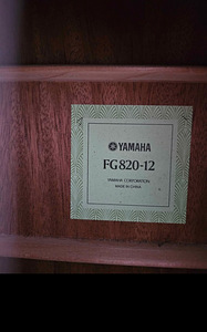 Гитара Yamaha FG 820-12 (2 фото из 5)