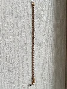 Uus kuld käekett 585 proov, gold bracelet, punane kuld, valg (3 foto / 3)
