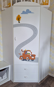 Meblik Cars nurga riidekapp ja raamaturiiul (1 foto / 5)