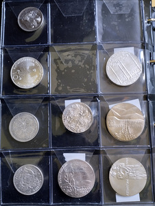 Сереб Ag).монеты Фин.,Швец,США,Недер.