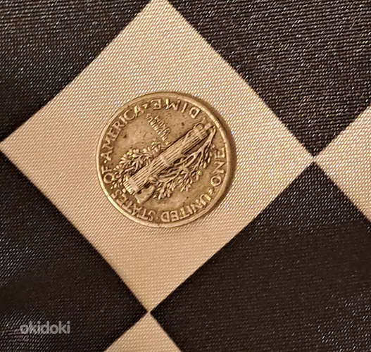 USA hõbemünt 10 senti 1944 (foto #2)