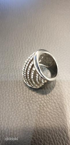 Кольцо серебро цирконы (фото #3)