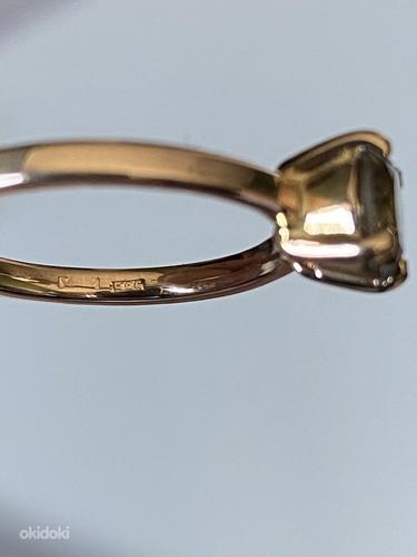 Золотое кольцо с бриллиантом 1,08 карата (фото #7)