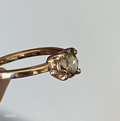Золотое кольцо с бриллиантом 1,08 карата (фото #8)