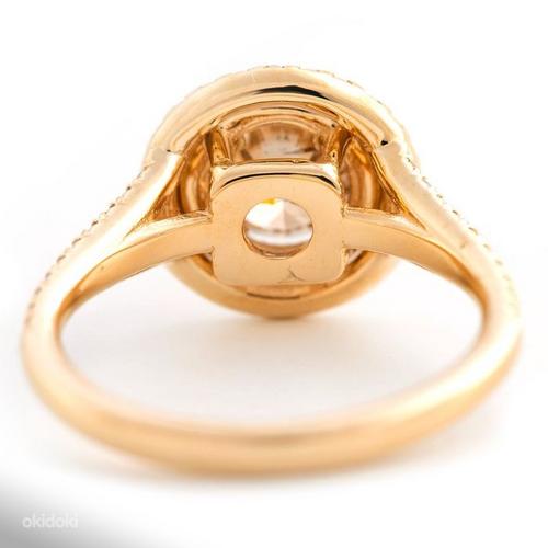 Золотое кольцо с натуральным бриллиантом 1,54 карата (фото #5)