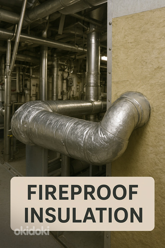 Изоляционные работы, Isolatsioonitööd, Fireproof insulation